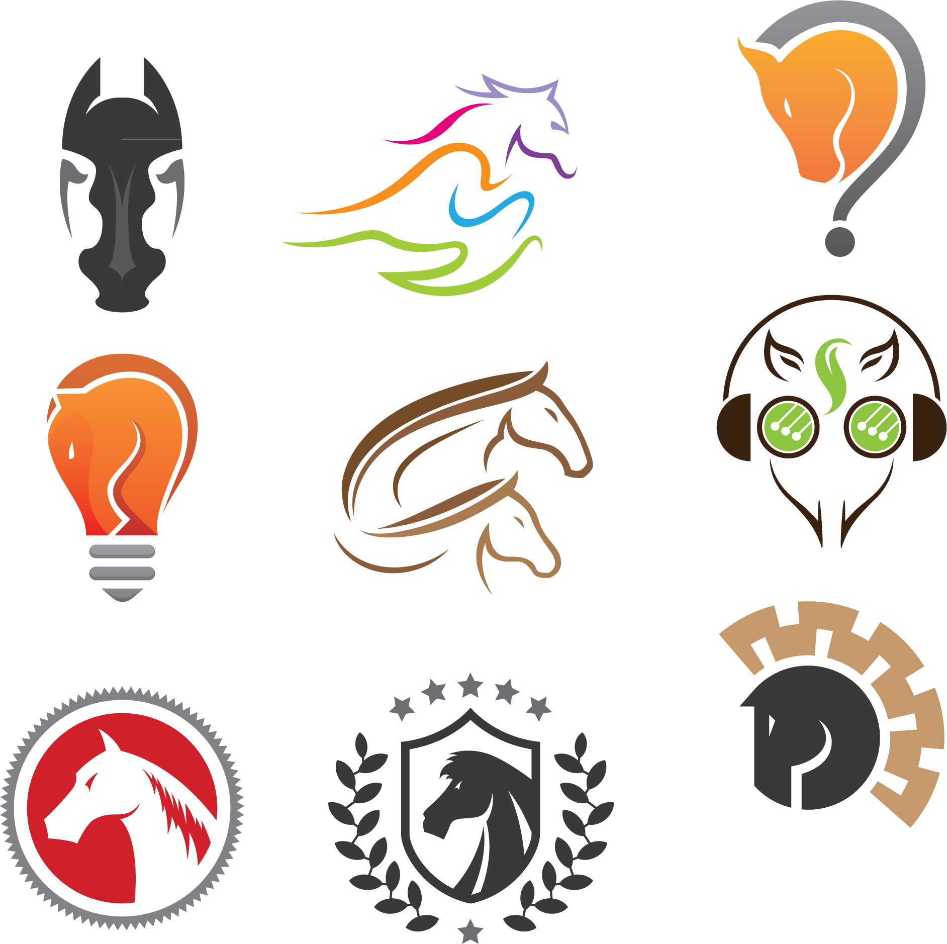 Logo Horse Vector Design Download Free Image PNG Image