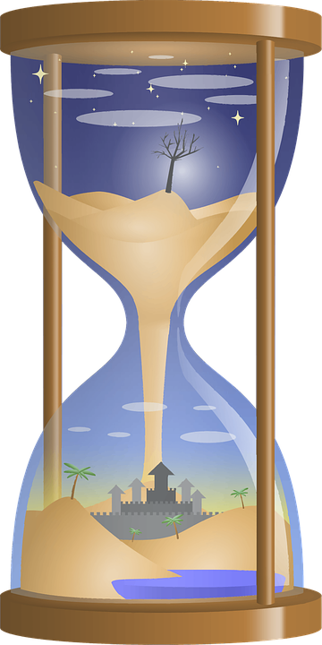 Of Fantasy Sands Time Table Hourglass PNG Image