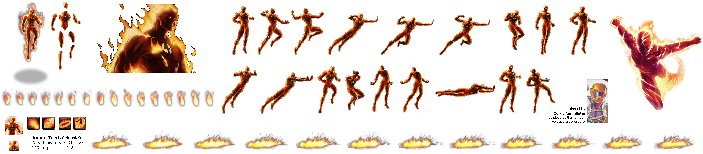 Human Torch Transparent PNG Image