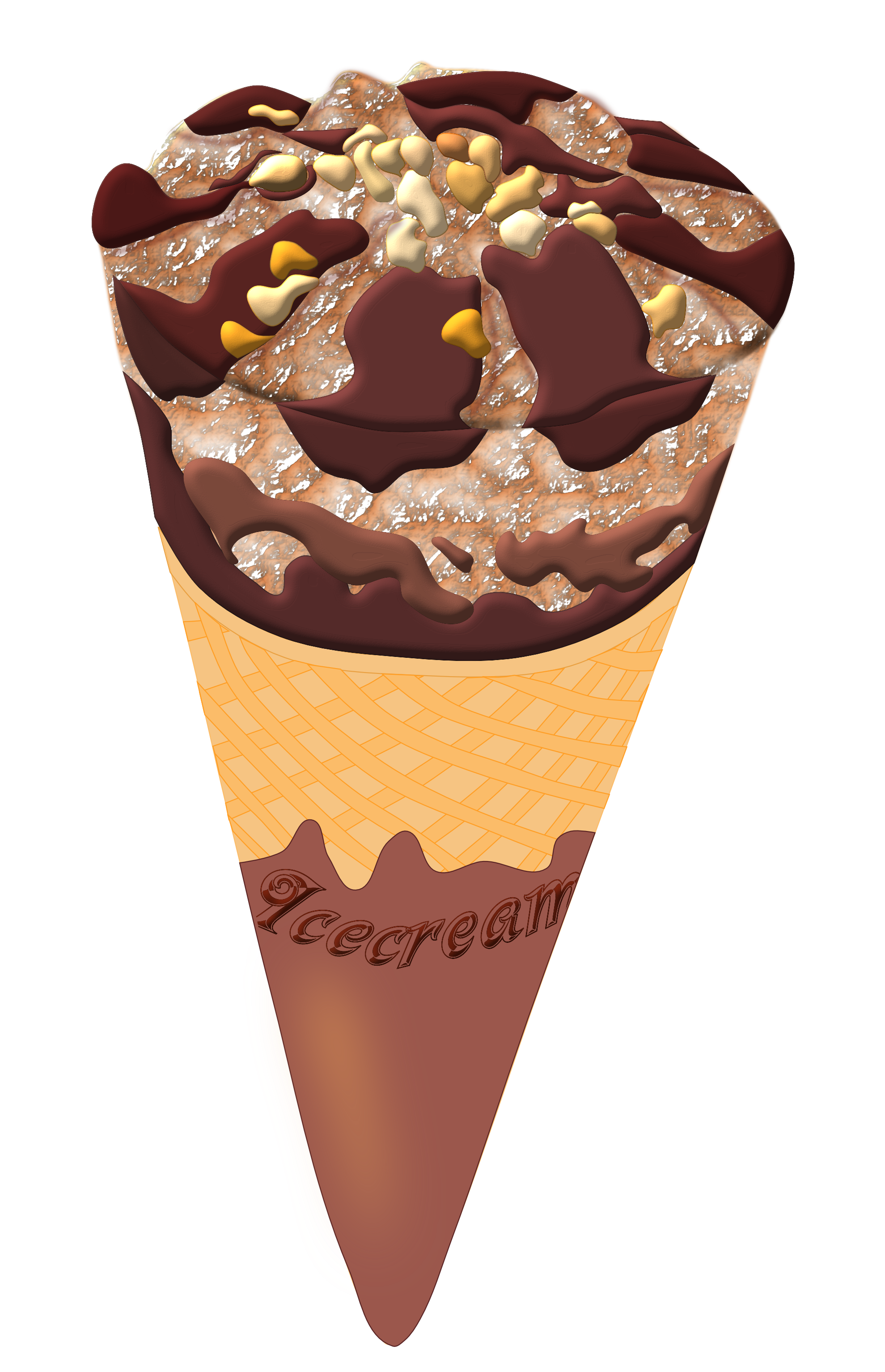 Ice Cream Cone Transparent PNG Image