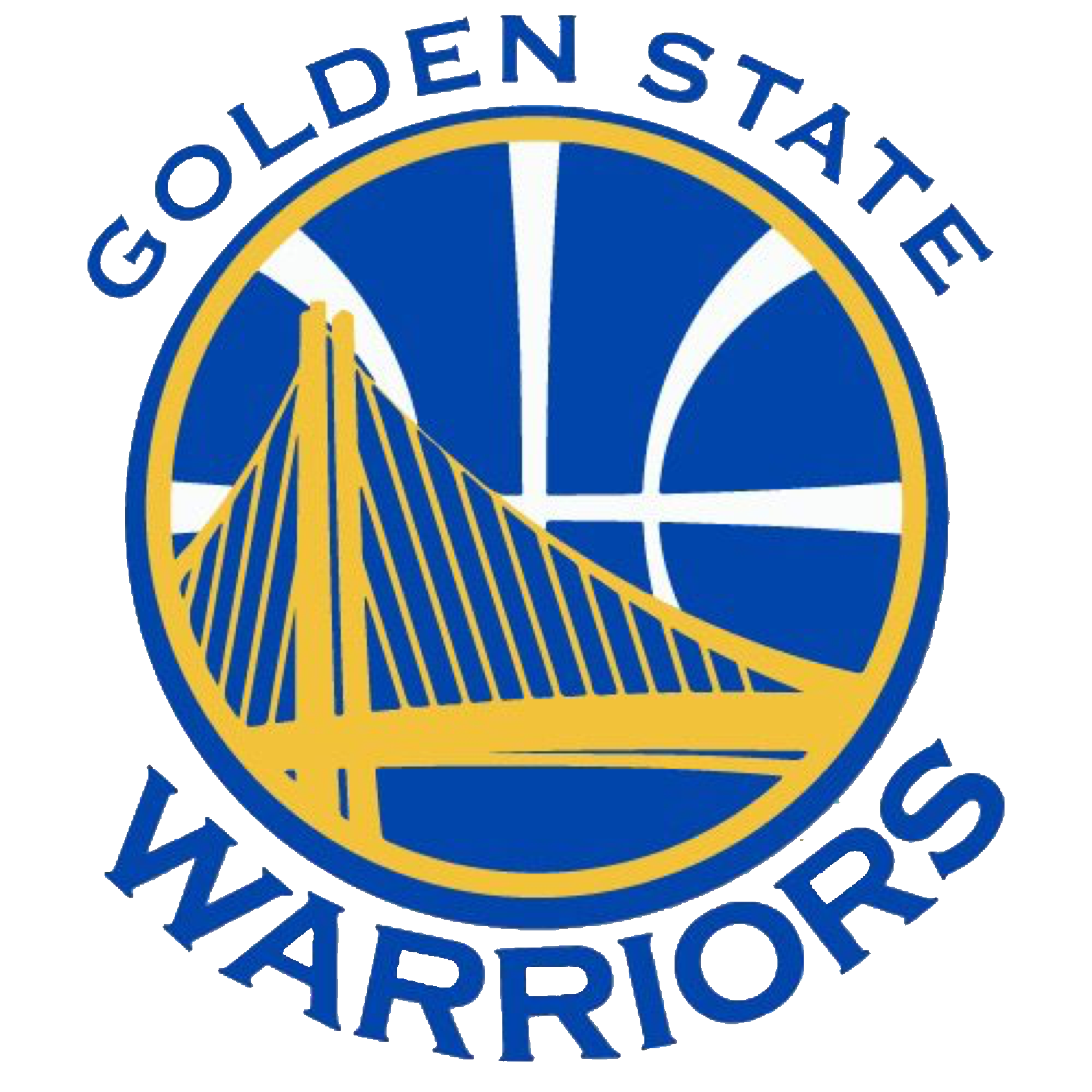Golden Warriors Yellow State Logo Nba Line PNG Image