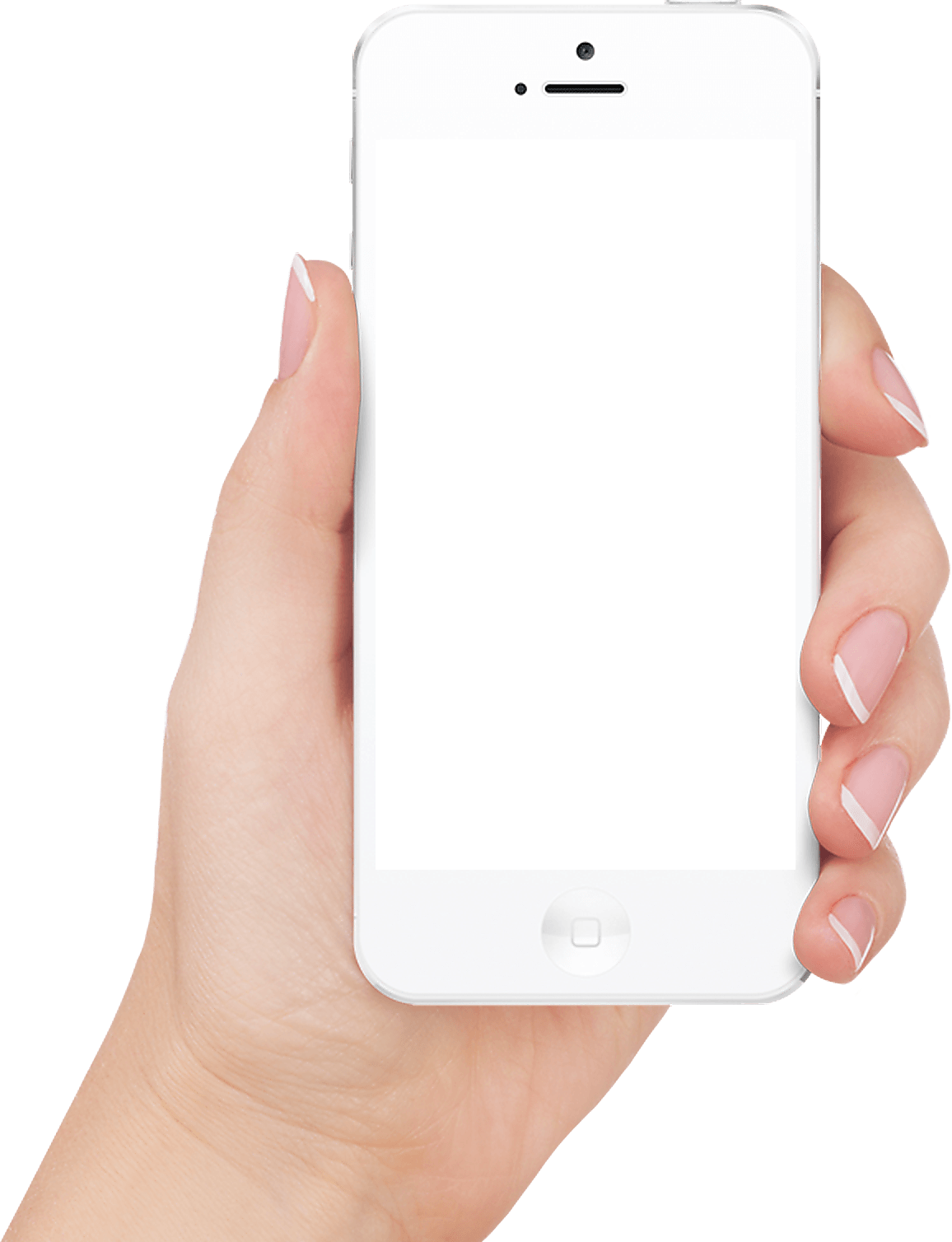 White Iphone In Hand Transparent Png Image PNG Image