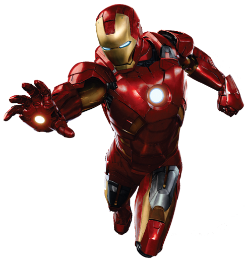 Iron Man Flying Transparent Background PNG Image