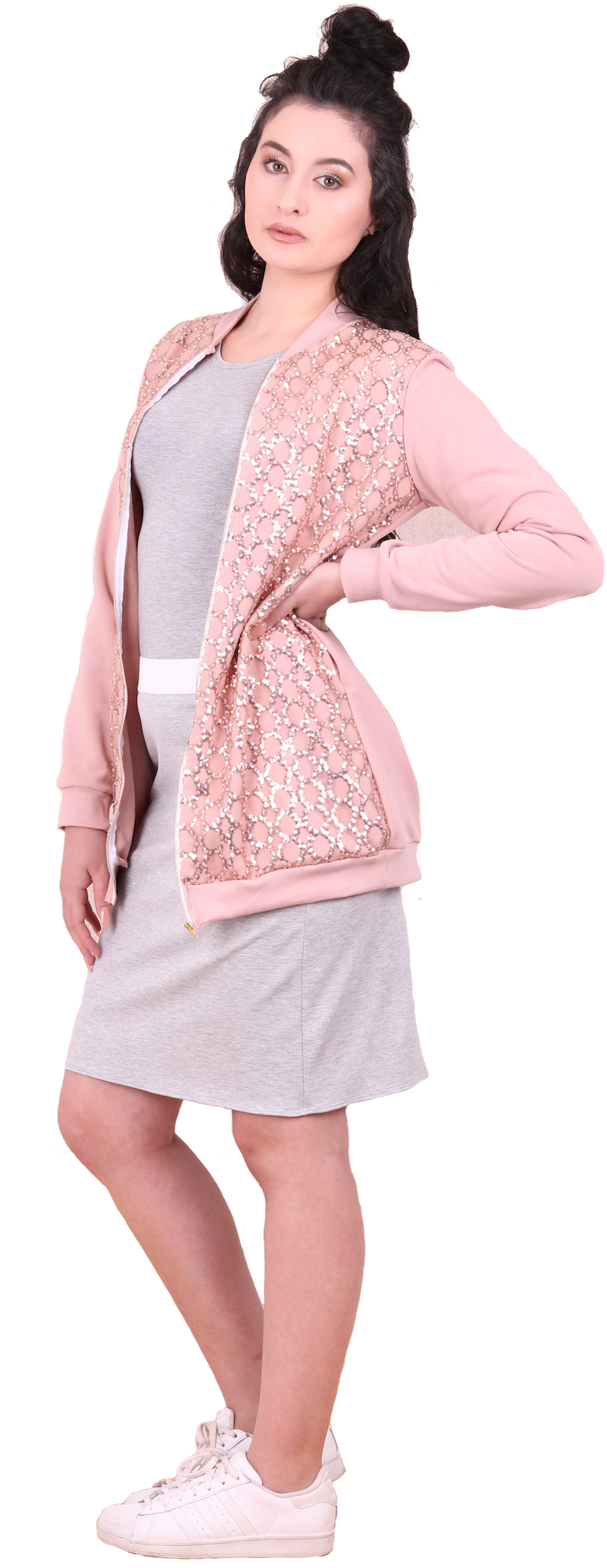 Pink Jacket Girl Free Clipart HD PNG Image