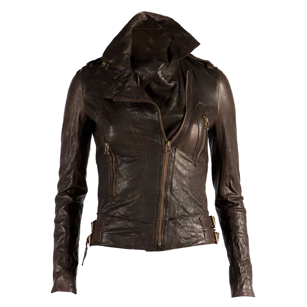 Leather Brown Jacket HD Image Free PNG Image