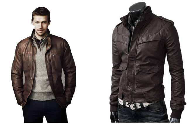 Leather Brown Jacket Free Clipart HD PNG Image
