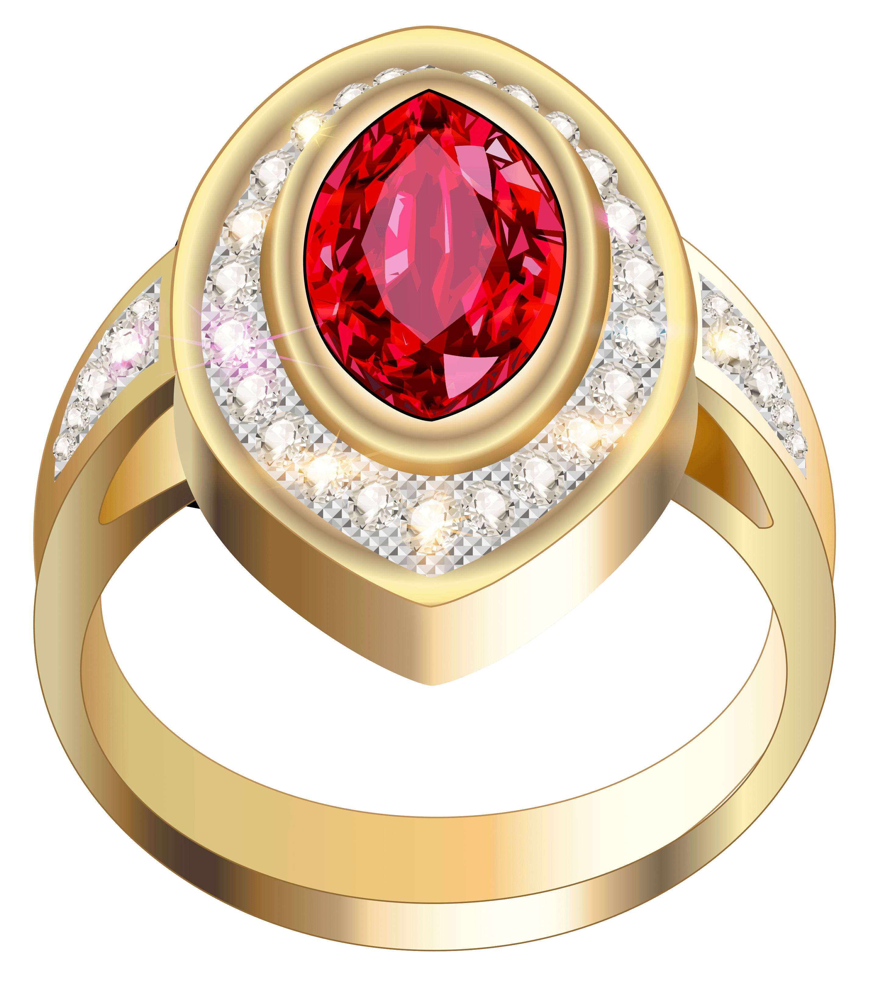 Gold Ring With Diamond Png PNG Image