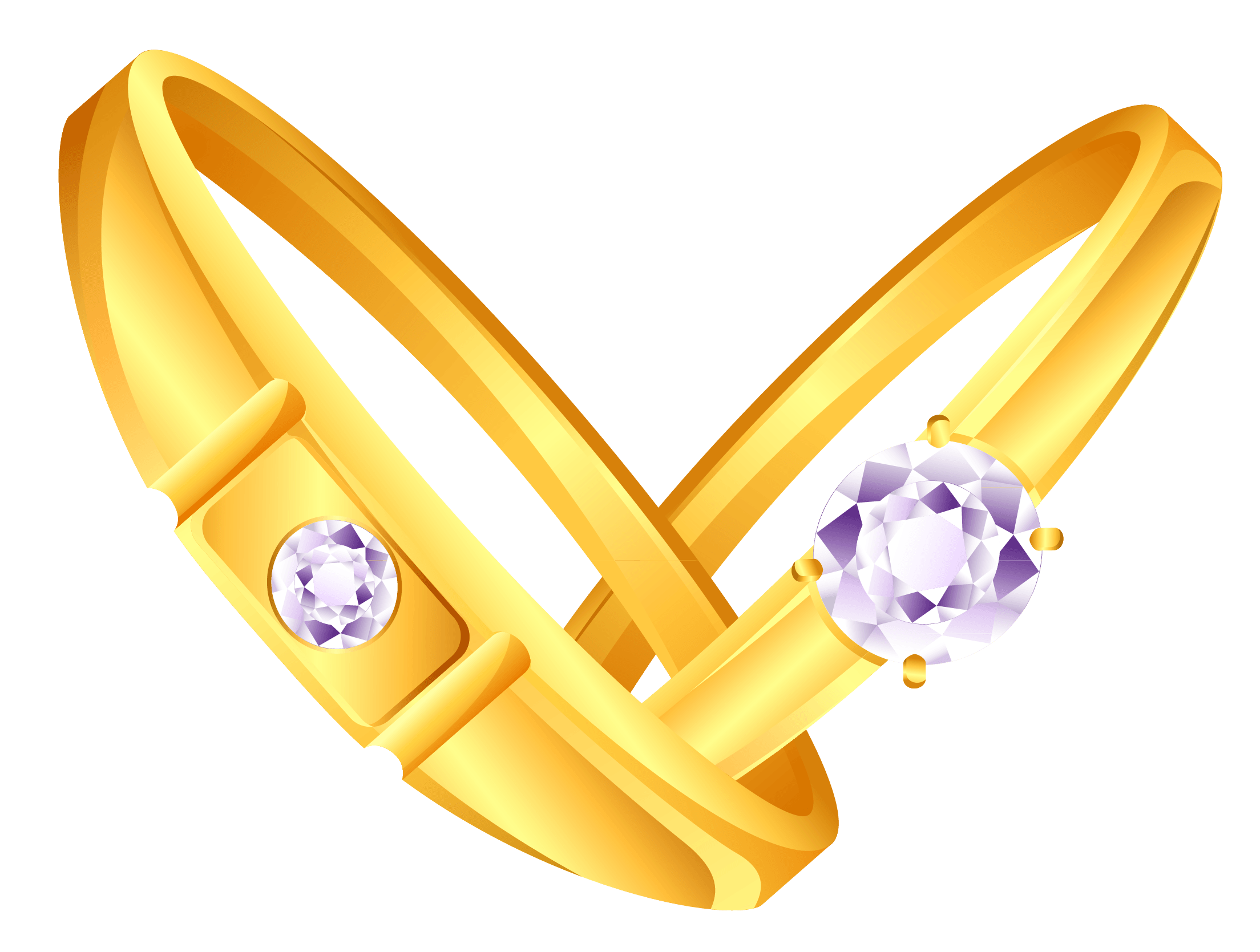 Wedding Golden Rings Png Image PNG Image
