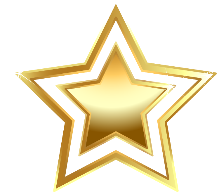 Golden Shandong Triangle Symmetry Gold Stars Star PNG Image