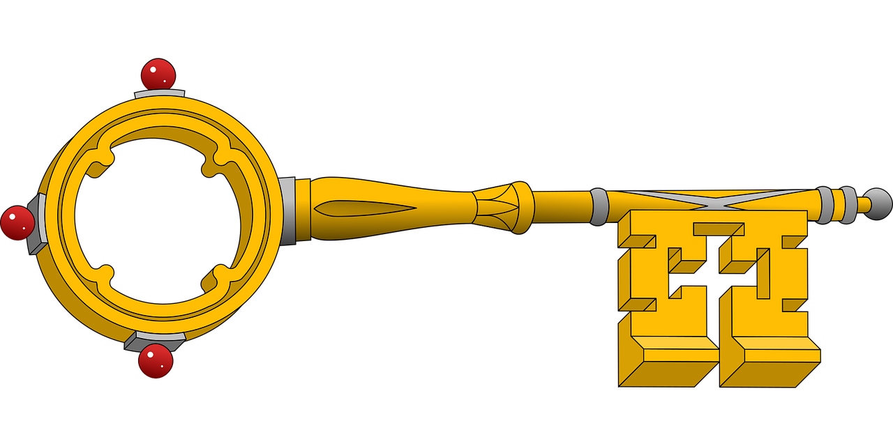 Antique Key Gold PNG Image High Quality PNG Image