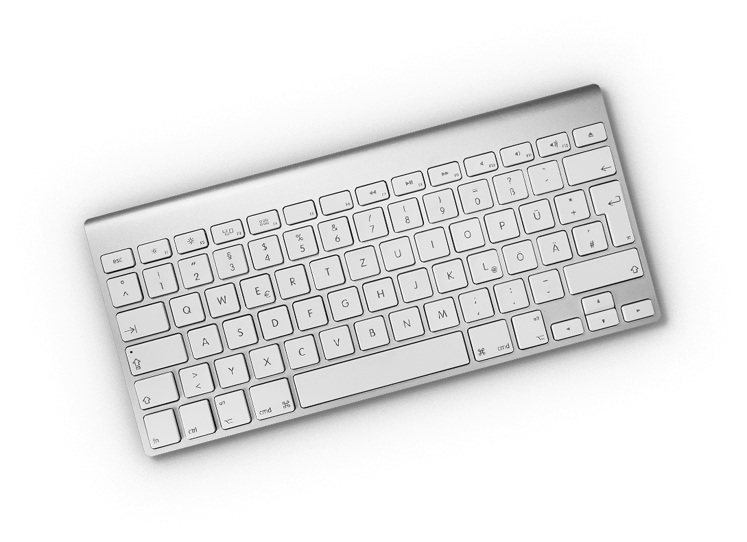 White Keyboard Free Clipart HD PNG Image
