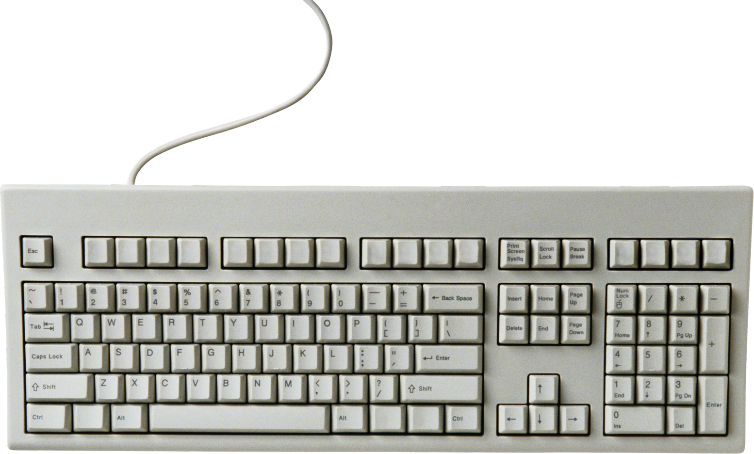 White Keyboard Free Download PNG HD PNG Image