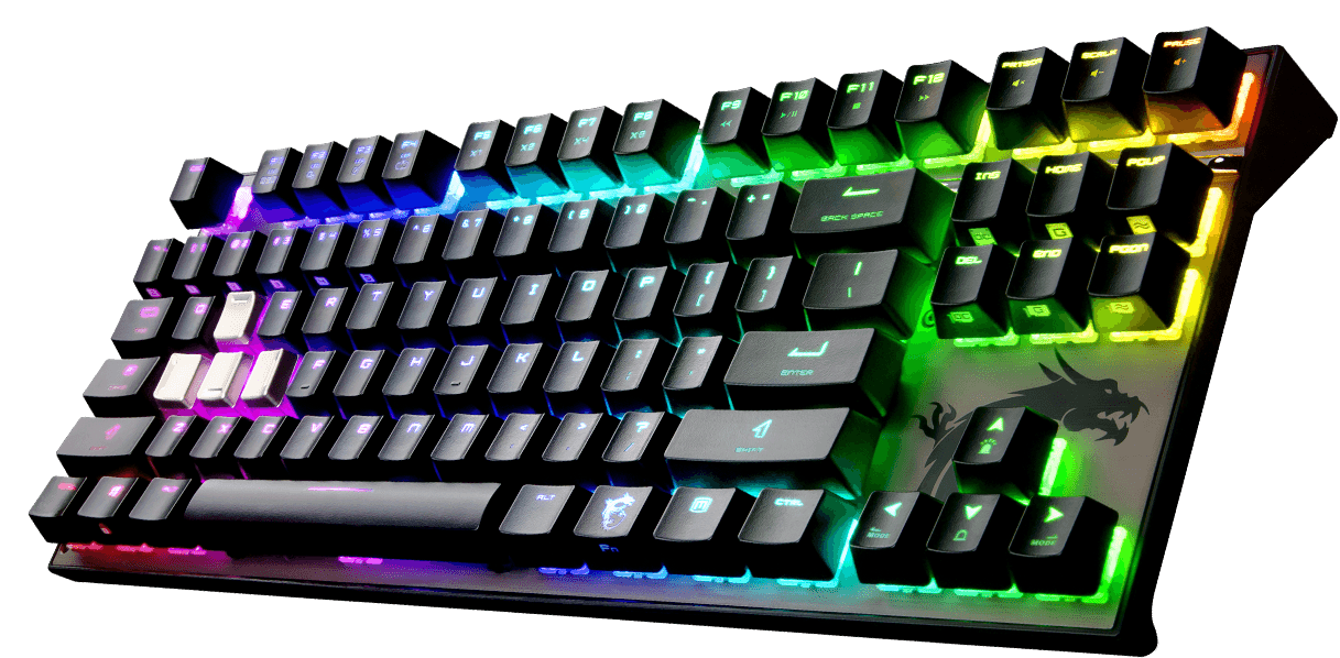 Gaming Neon Keyboard PNG Image High Quality PNG Image