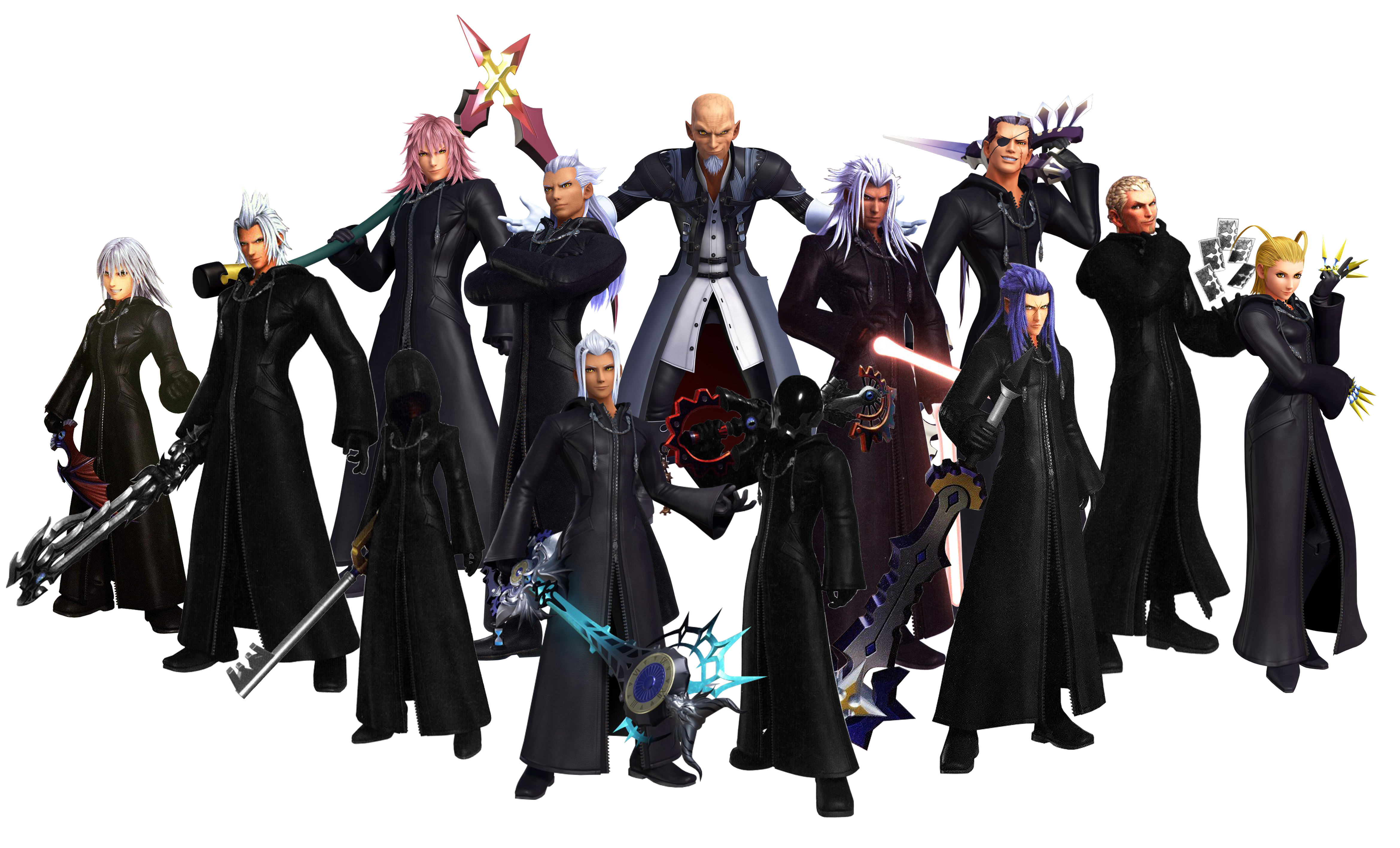 Kingdom Hearts Picture Xiii Organization PNG Image