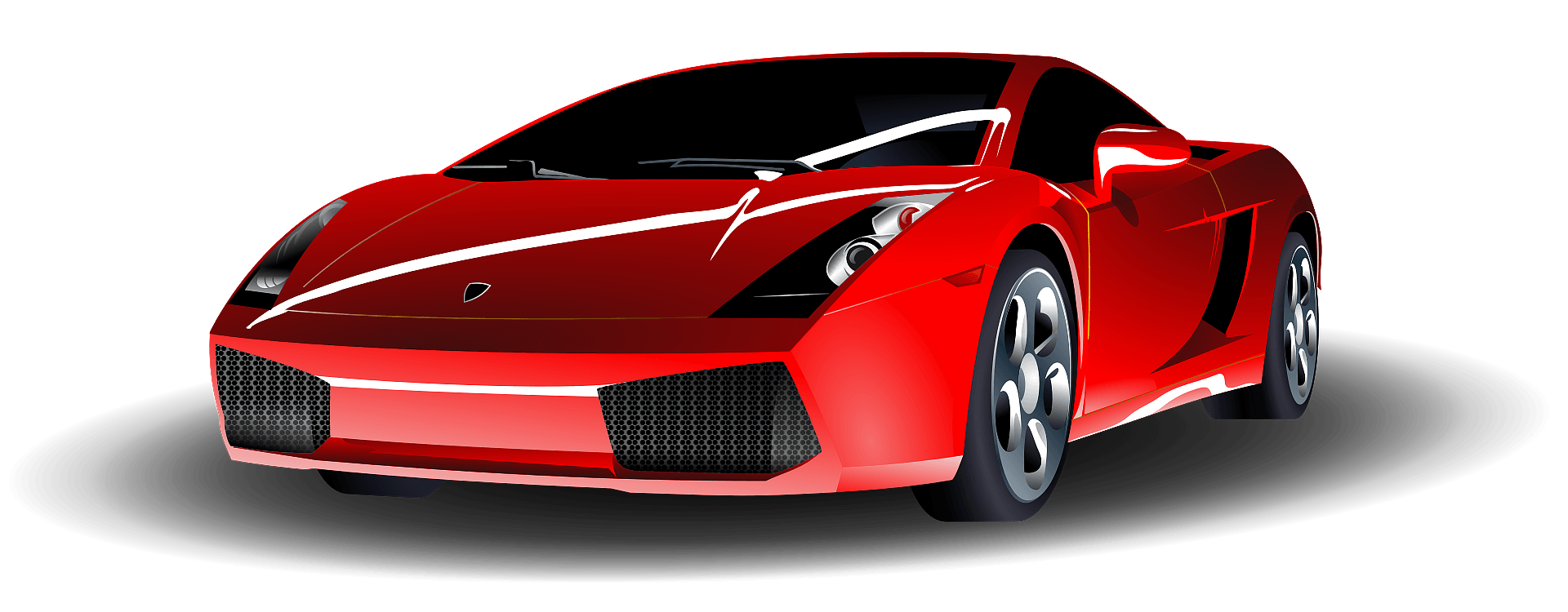 Lamborghini Vector Pic Red Free HD Image PNG Image