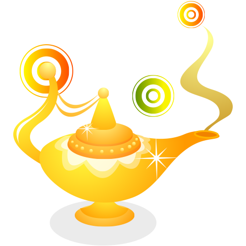 Golden Lamp Genie Free PNG HQ PNG Image
