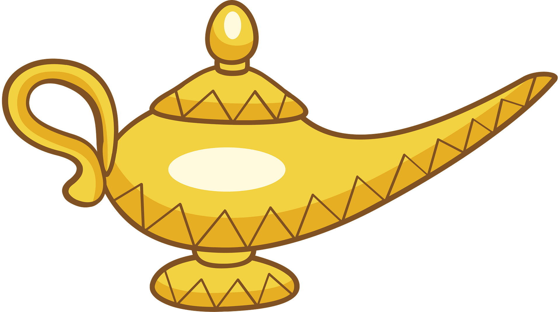 Golden Lamp Genie PNG Free Photo PNG Image
