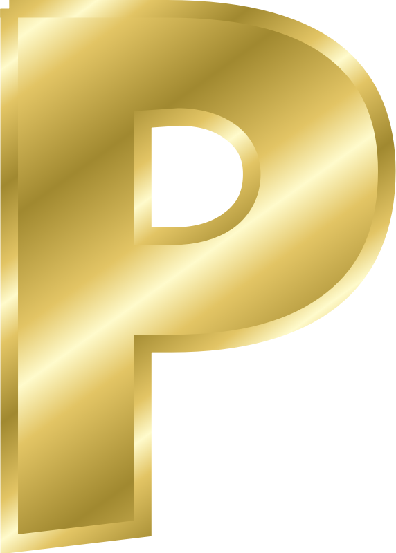 Alphabet Gold Free HQ Image PNG Image