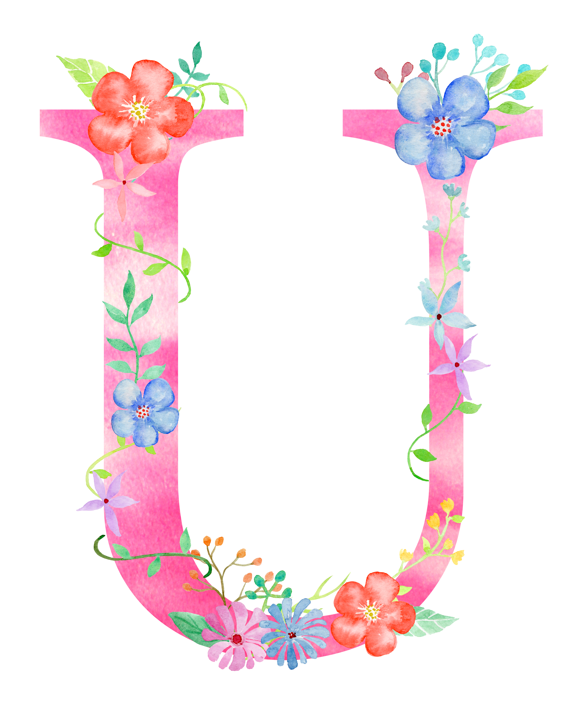 Alphabet Flower PNG Image High Quality PNG Image