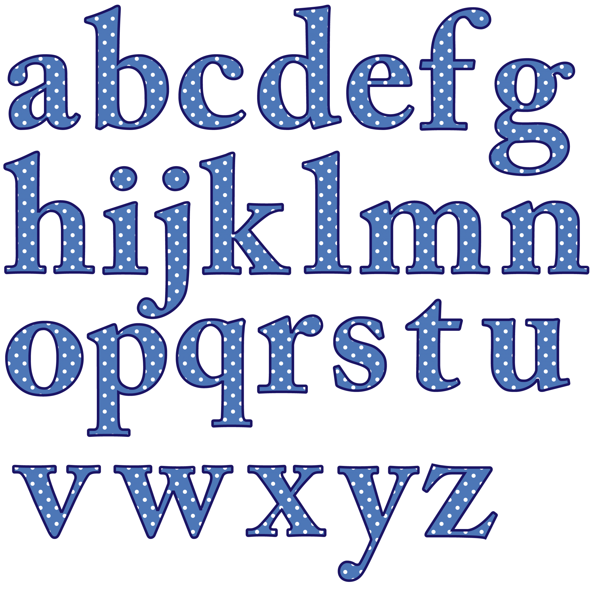 A To Z Alphabet Free Clipart HQ PNG Image