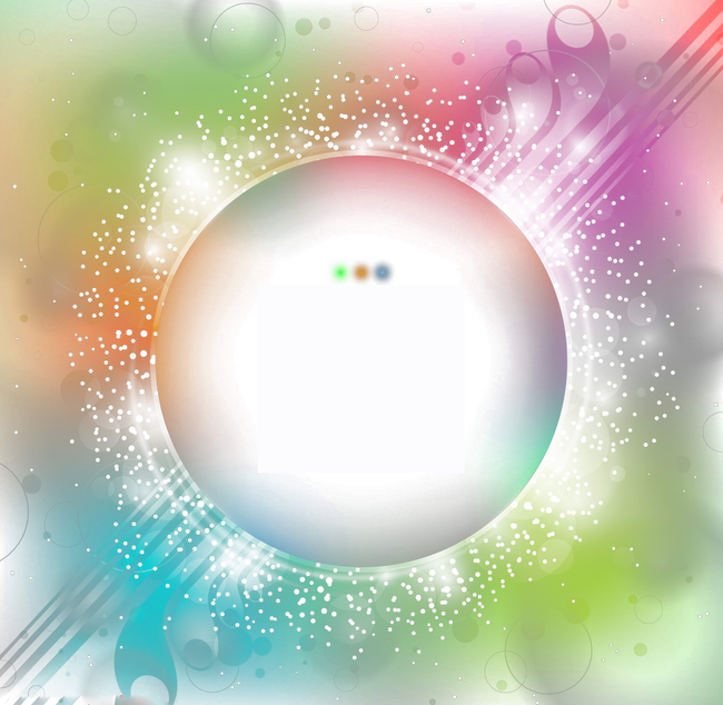 Light Circle Glow Effect Multicolored PNG Image