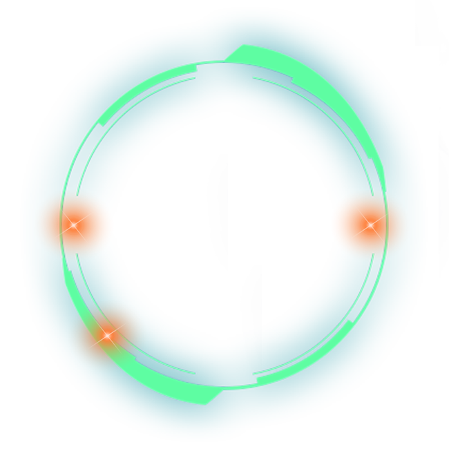 Light Pic Effect Multicolored Circle Glow PNG Image