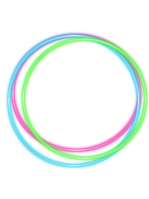 Light Circle Glow Effect Multicolored PNG Image