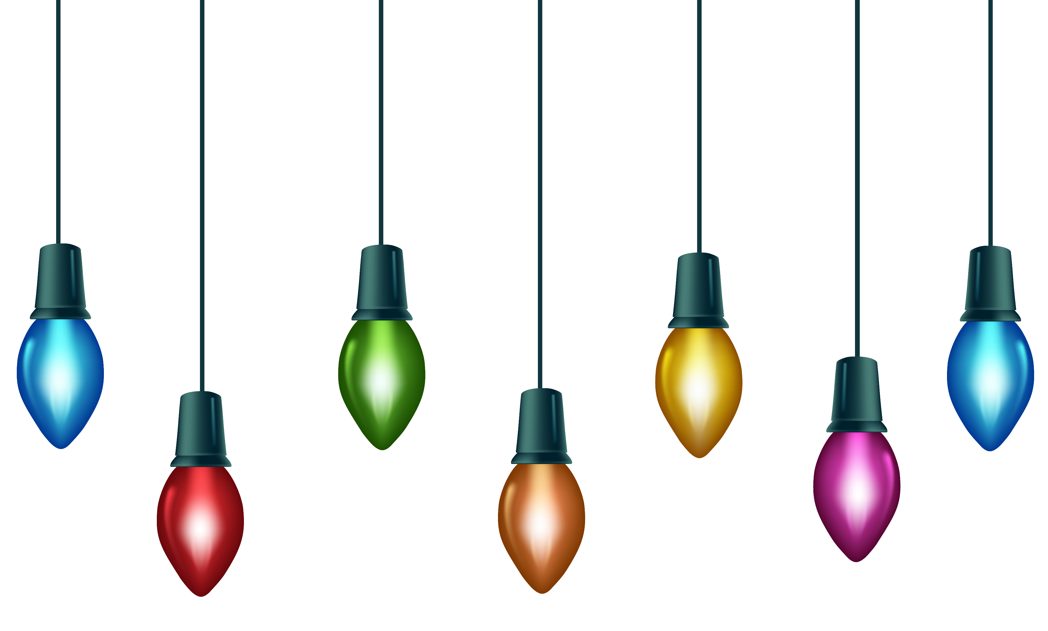 Christmas Decoration Lights Transparent PNG Image