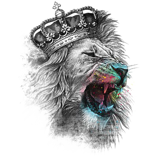 Head Crown T-Shirt Lion Iron-On Lion'S PNG Image