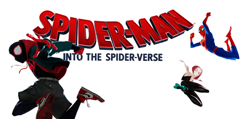 Logo The Spider-Man Into Spider-Verse PNG Image