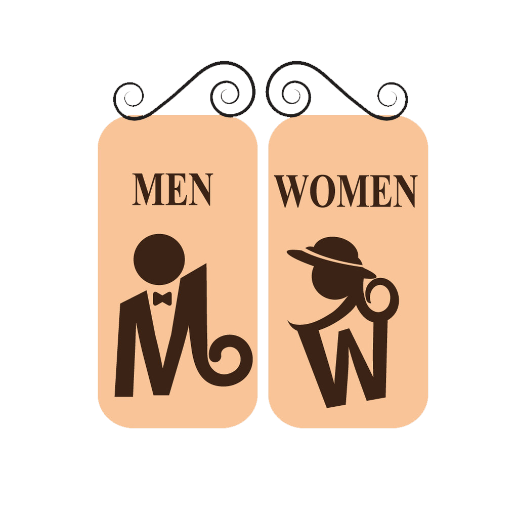 And Toilet Bathroom Men For Flush Creative PNG Image