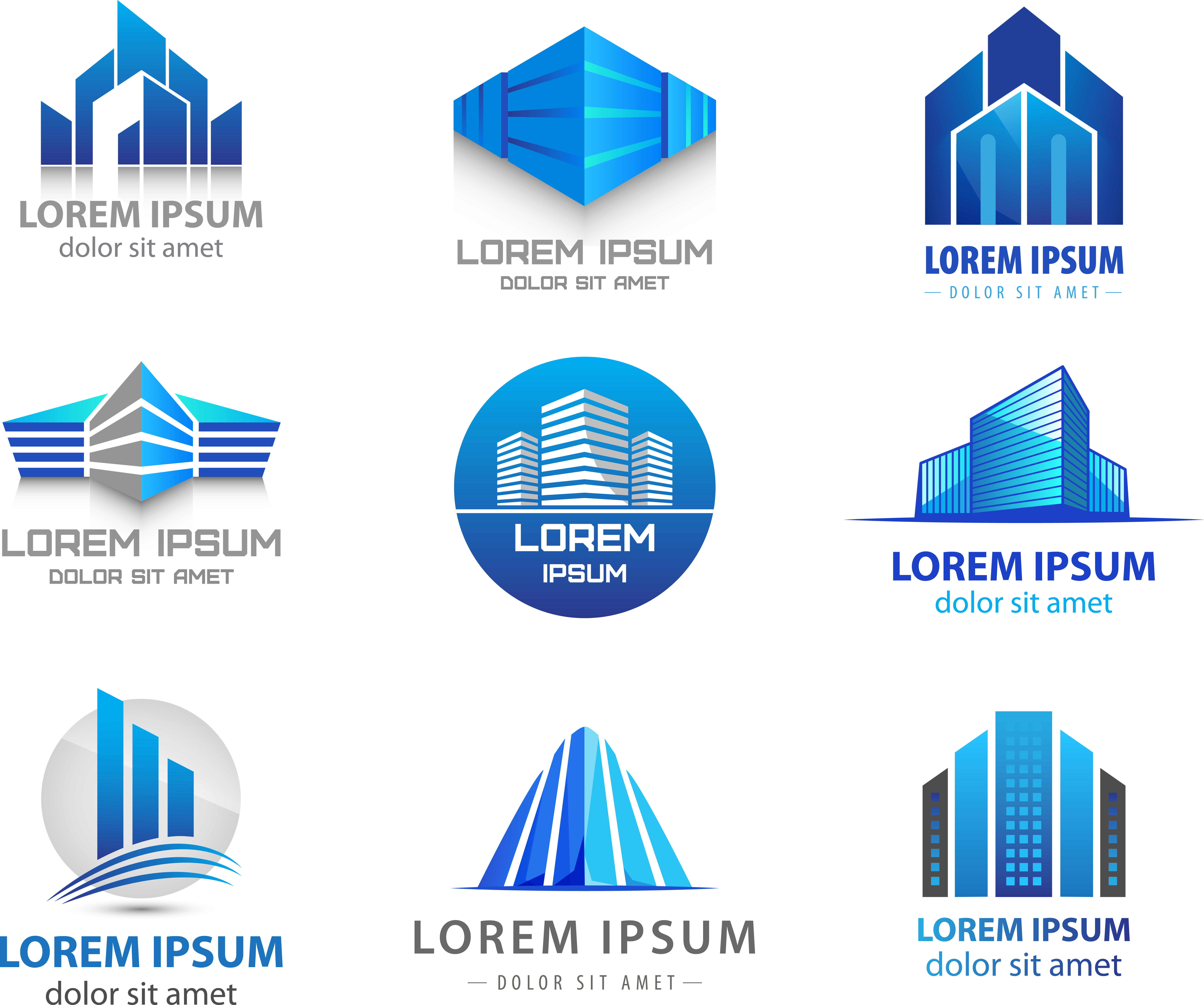 Building Logo Vector Real Estate Free Clipart HQ PNG Image