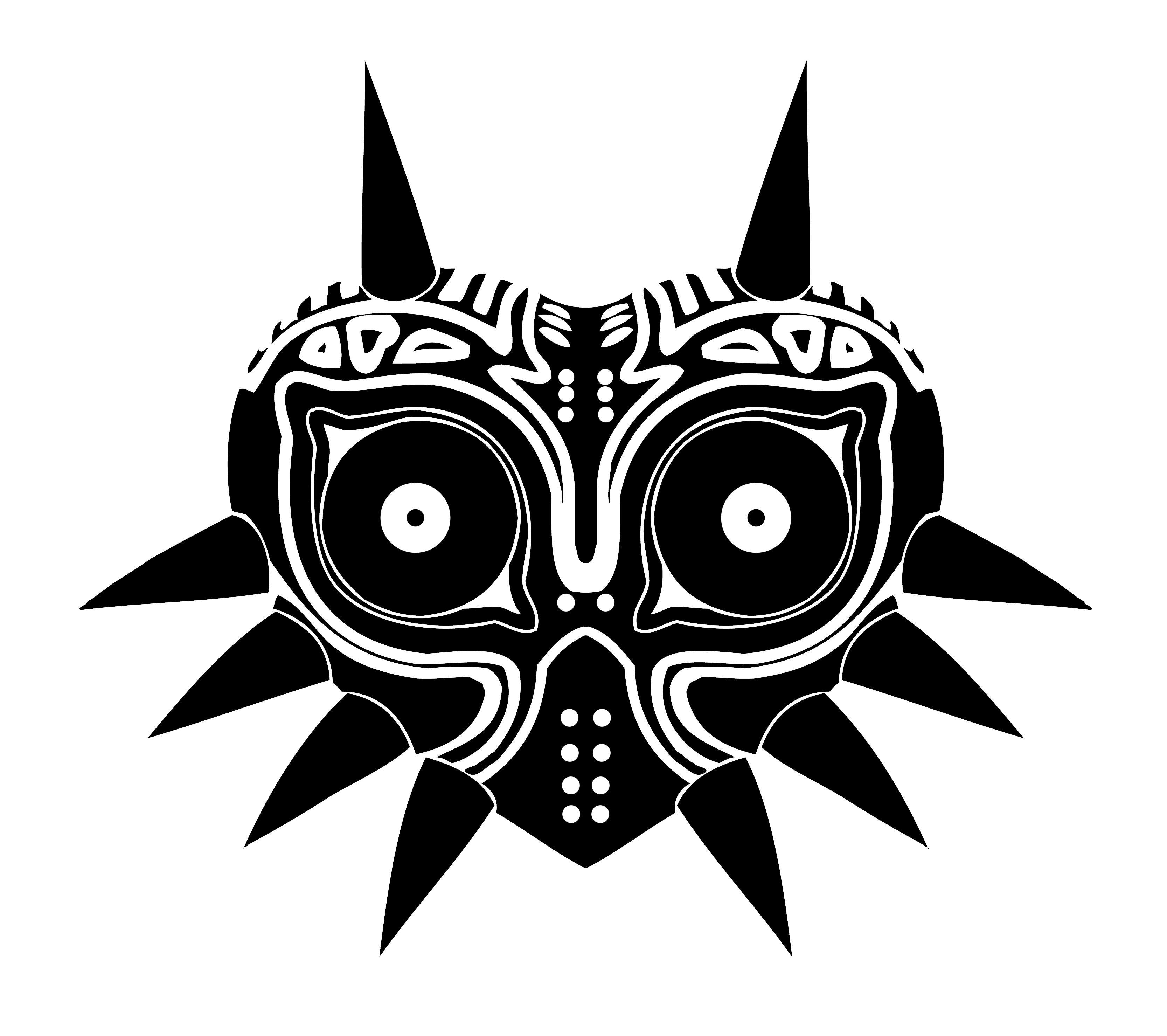 Owl Symmetry Of Mask Decal Zelda Majora PNG Image