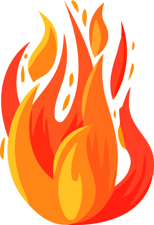 Lohri Orange Fire Flame For Happy Lyrics PNG Image