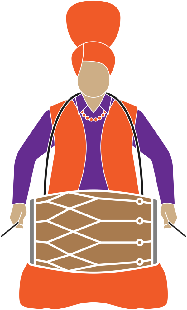 Lohri Drum Hand Membranophone For Happy Decoration PNG Image