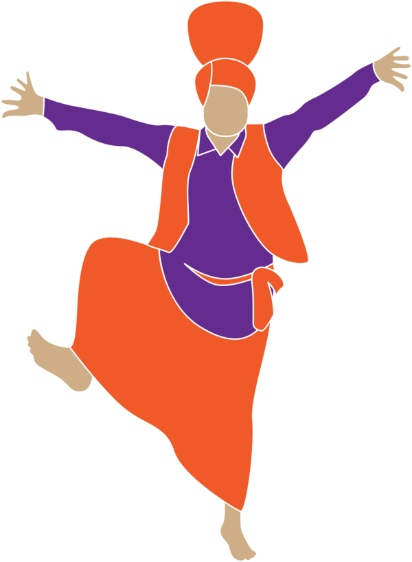 Lohri Dancer For Happy Party Near Me PNG Image