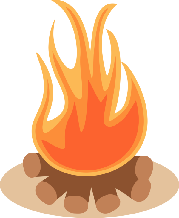 Lohri Flame Orange Fire For Happy Colors PNG Image