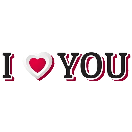 I Word You Love Photos PNG Image