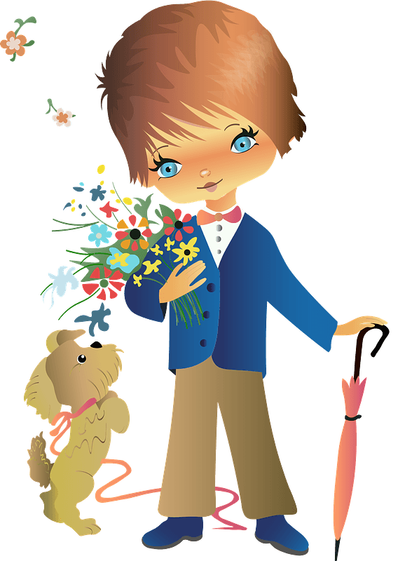 And Boy Love Dog PNG Download Free PNG Image