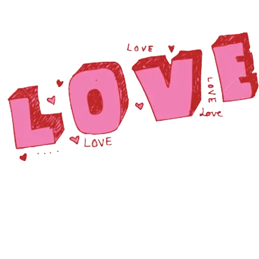 Word Love Text Free HD Image PNG Image