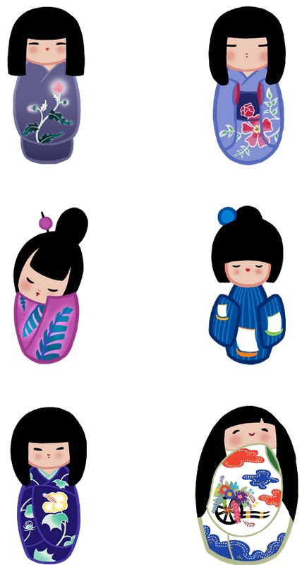 Japanese Doll Free Clipart HD PNG Image