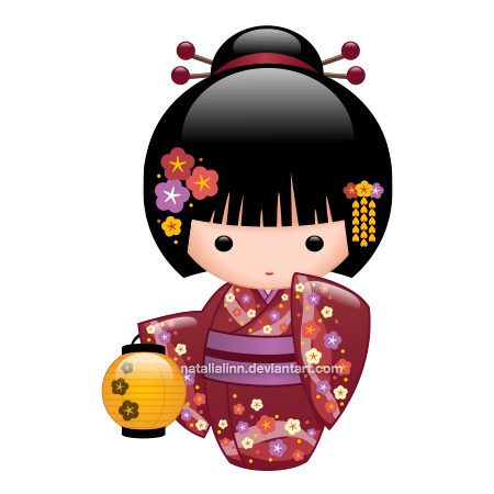 Japanese Doll Image PNG Free Photo PNG Image