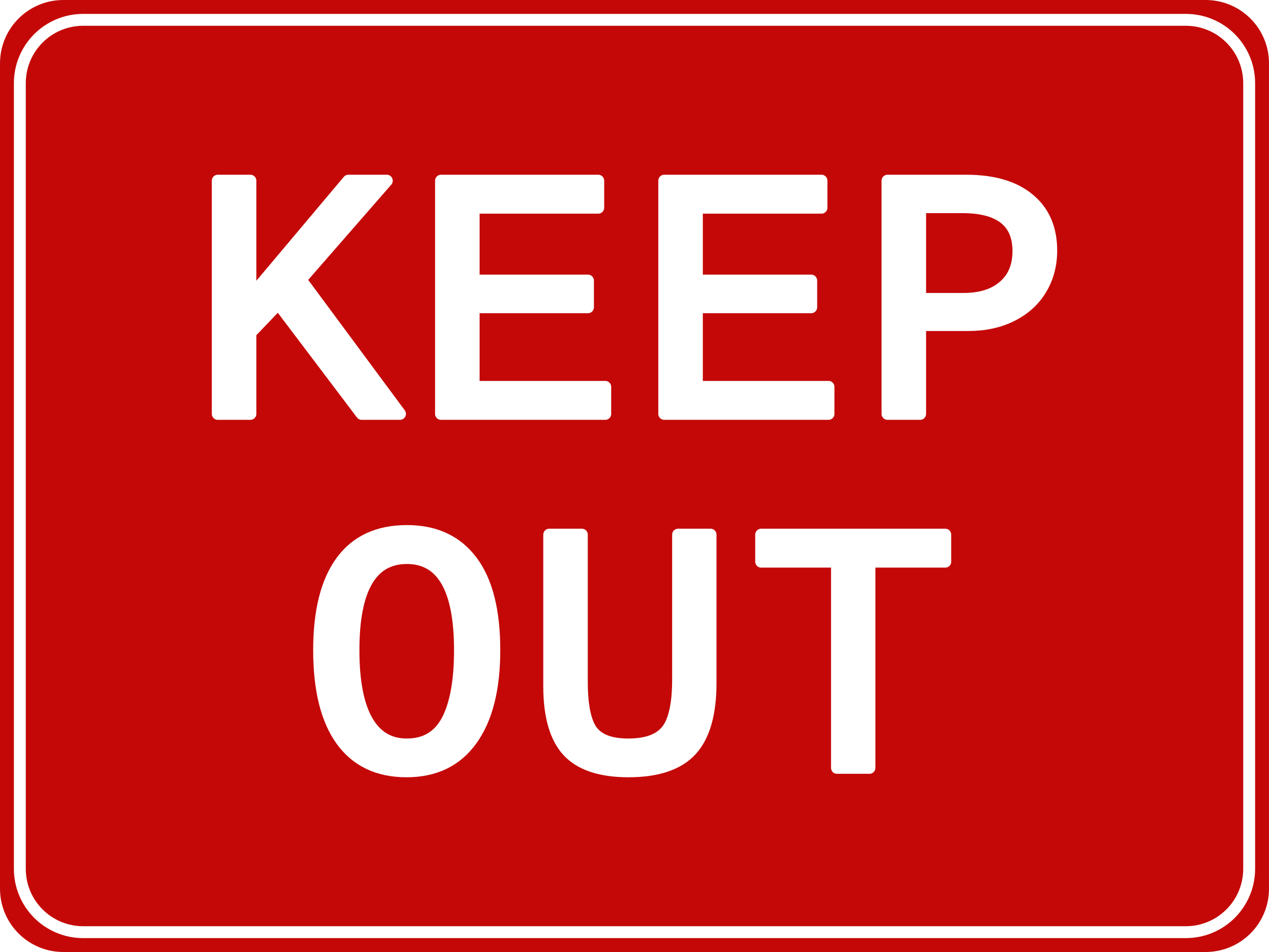 Keep Out Picture Free Clipart HD PNG Image