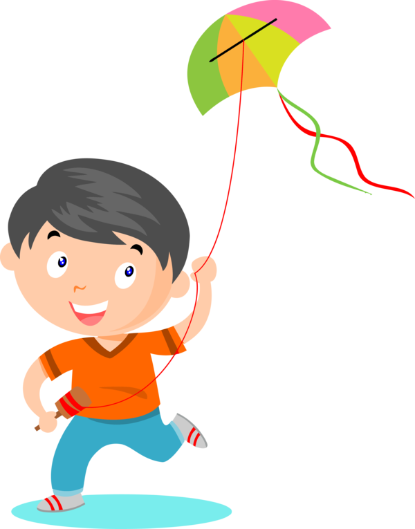 Makar Sankranti Cartoon Child For Happy Eve Party 2020 PNG Image
