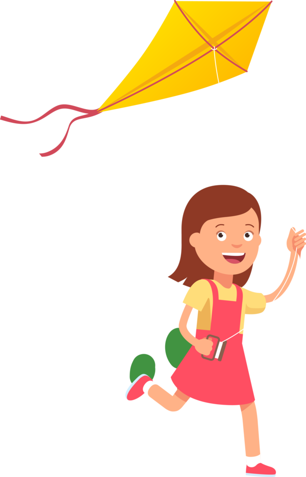 Makar Sankranti Cartoon Kite Child For Happy Day PNG Image