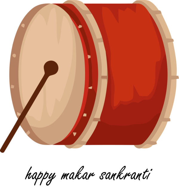 Makar Sankranti Drum Membranophone Bass For Happy Getaways PNG Image