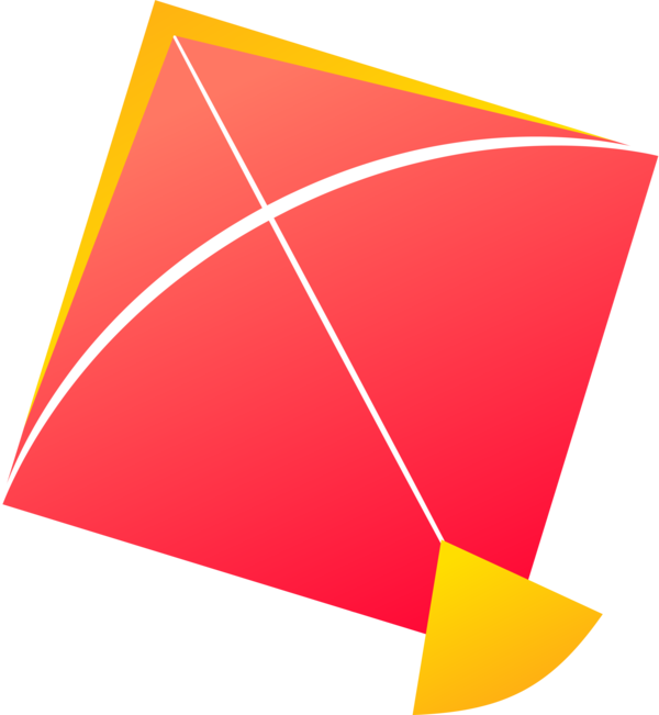 Makar Sankranti Red Line Triangle For Happy Song PNG Image