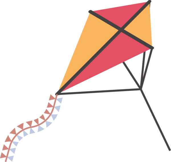 Makar Sankranti Triangle Line For Kite Flying Carol PNG Image