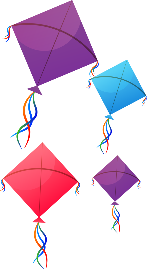 Makar Sankranti Umbrella Line Kite For Happy Eve Party PNG Image