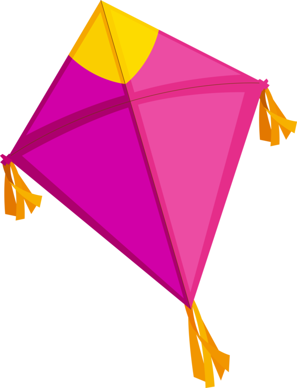 Makar Sankranti Kite Line Triangle For Happy Eve Party 2020 PNG Image
